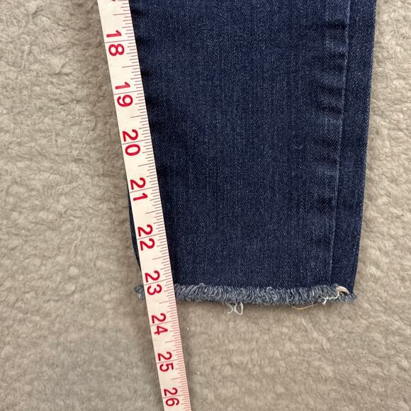 Joe's Jeans Little Girls Raw Hem Rhinestone Jeans Size 12 NWOT Designer Kids - Picture 6 of 11